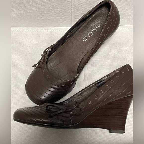 ALDO Wedge heel, size 5 (35), leather - Picture 3 of 6